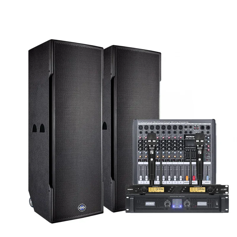 Professional Dual 15 Inch DJ PA Speaker System - 700W RMS, 120dB