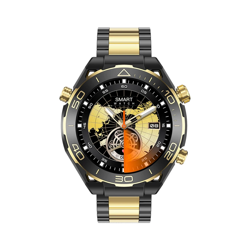 Black and gold smart watch shop