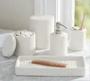 Wholesale hotel ceramic bathroom set, ceramic bath accessory set