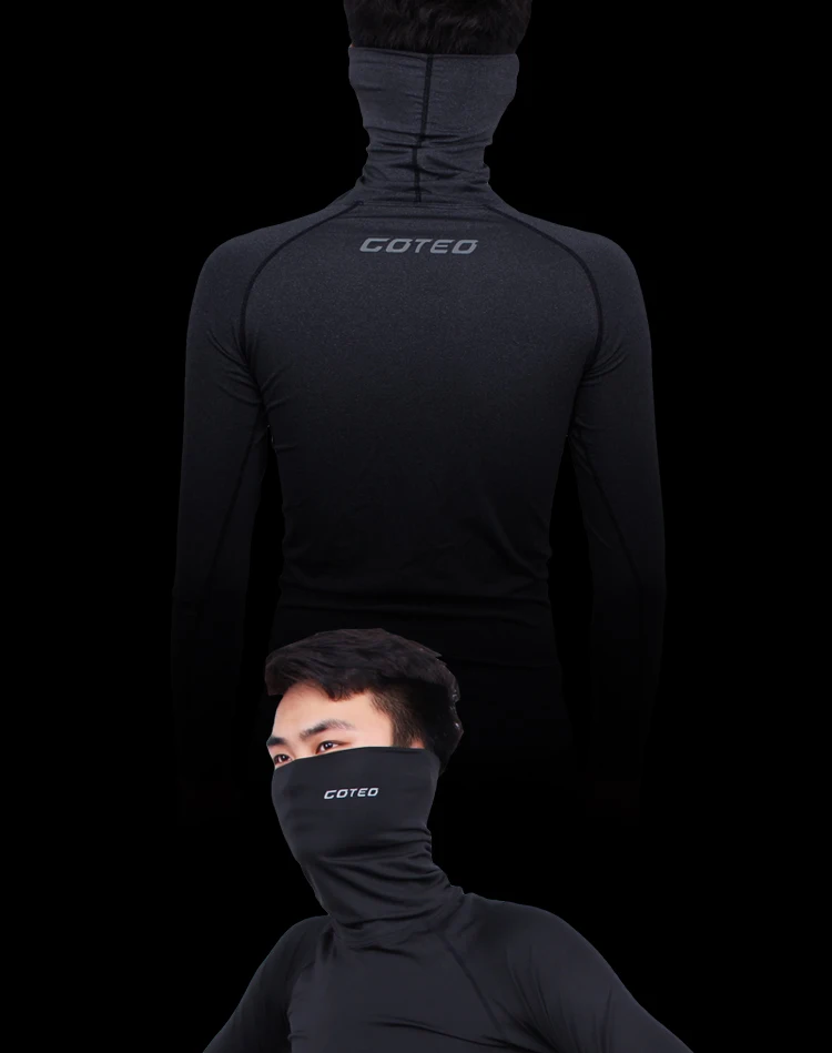 High Quality Lycra Compression Shirts Black Pure Color Gym High Quality Lycra Compression Shirts Black Pure Color Gym