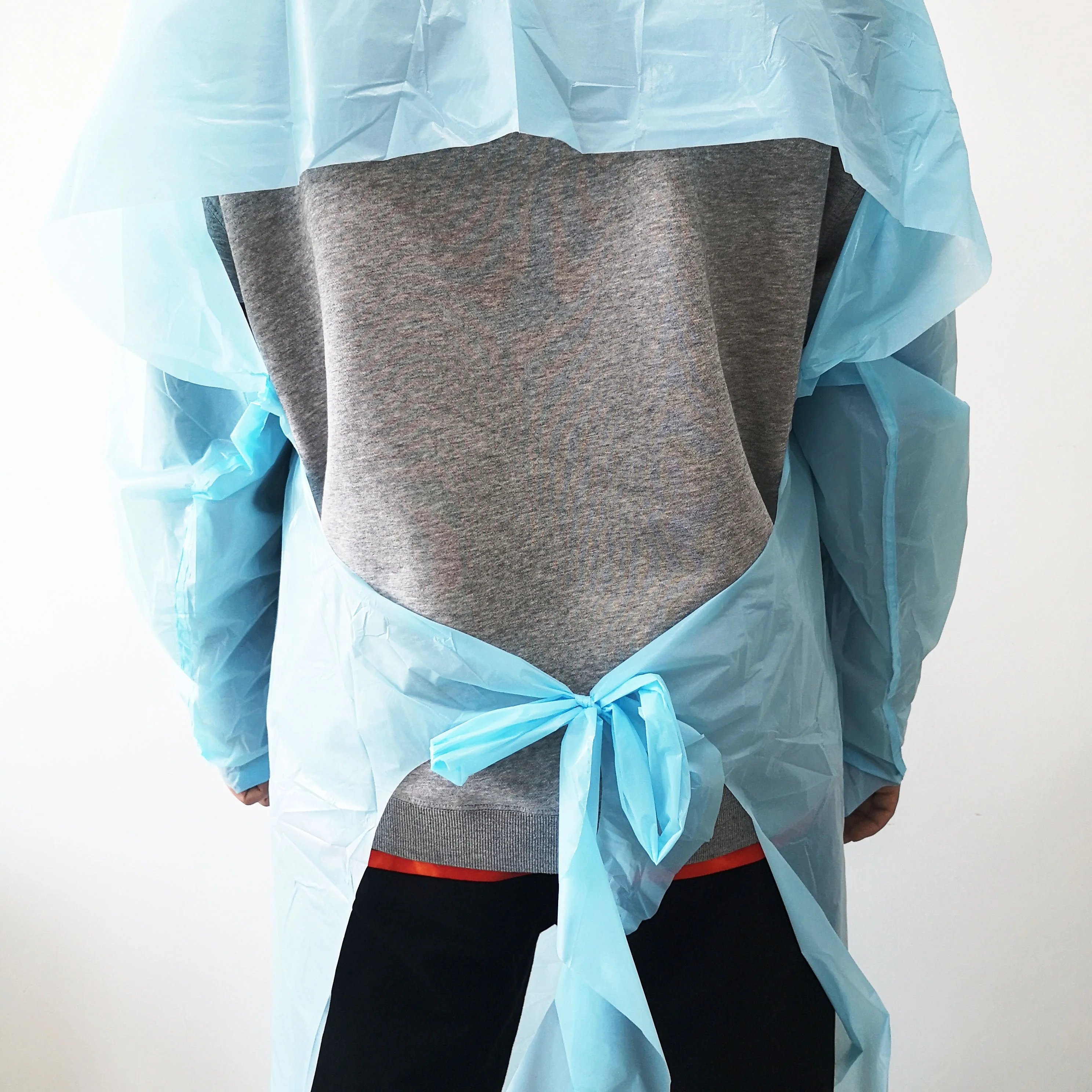 Ldpe Cpe Peva Disposable Long Sleeve Apron Disposable Aprons With