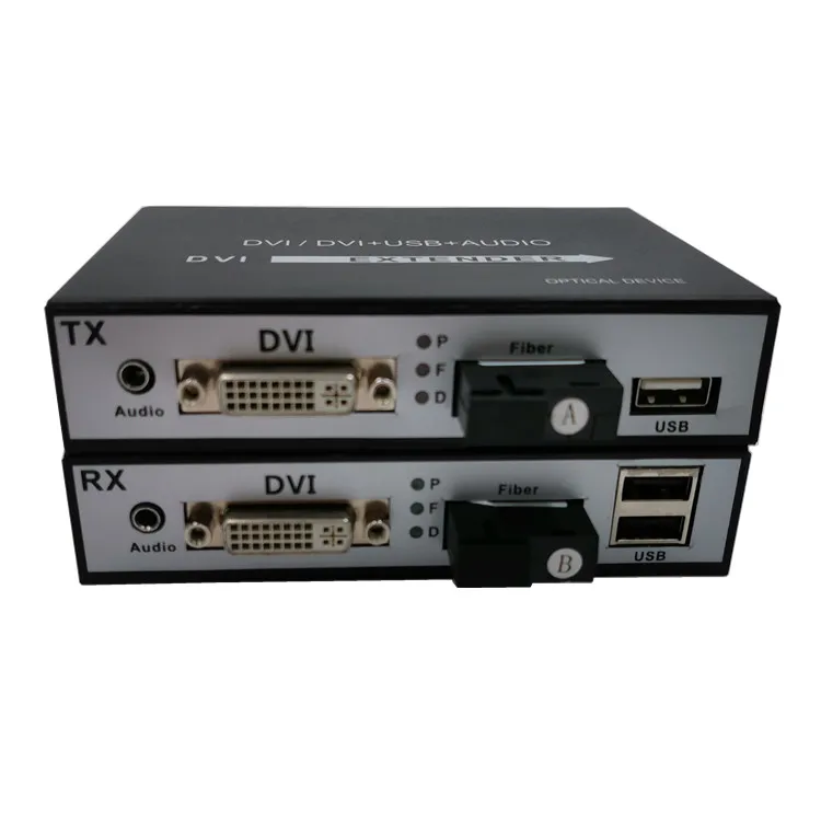 20km Dvi Optical Video Extender 1080p Sc Fc Fiber To Dvi Converter
