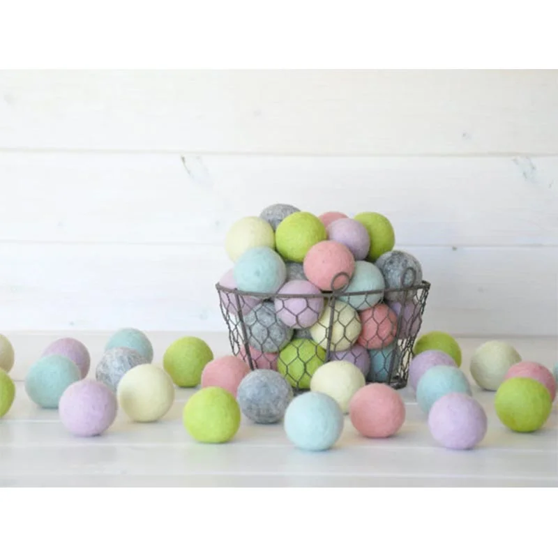 eco-friendly products wool color felt balls