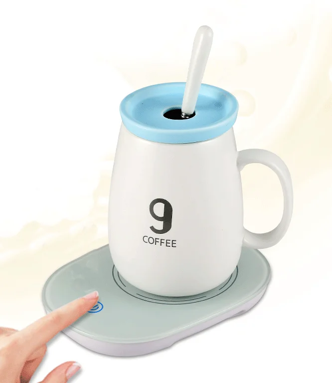 55 Degree Thermostat Mug Self Heating Coffee Ceramic Warm ...