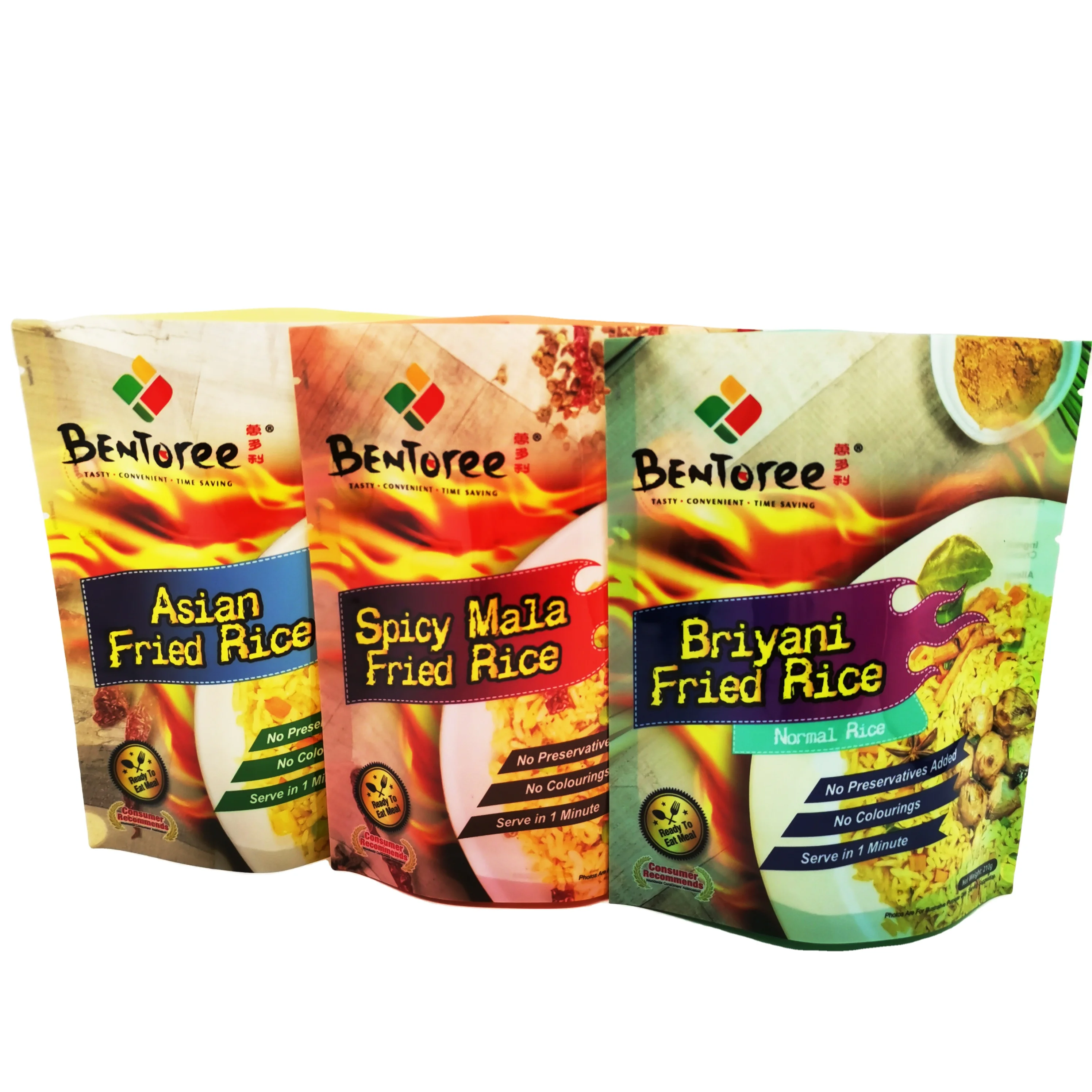 High Barrier Aluminum Foil Plastic Microwave Packaging Retort Pouch For Tuna Rice Food Grade