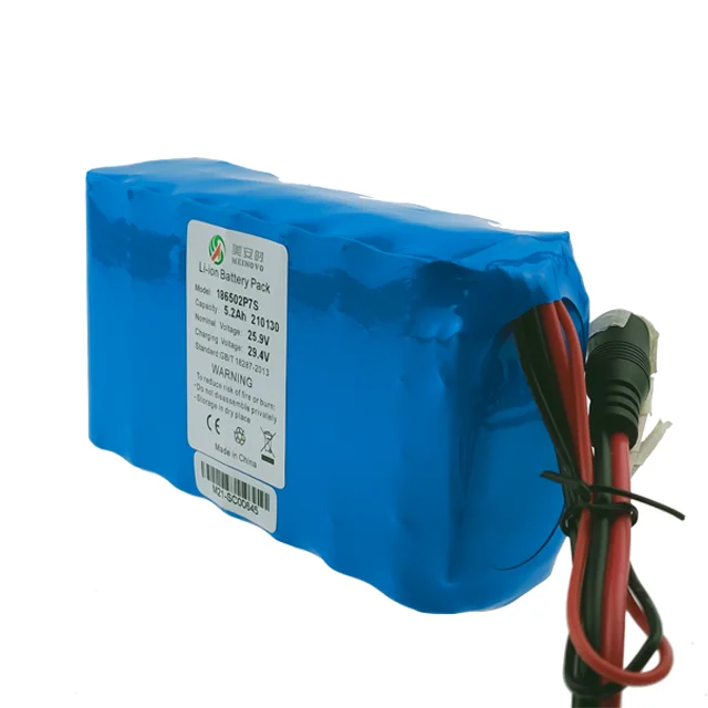 18650 7s2p 25.2v 5200mah Lithium Ion Battery Pack - Buy 7s2p 18650 Pack ...