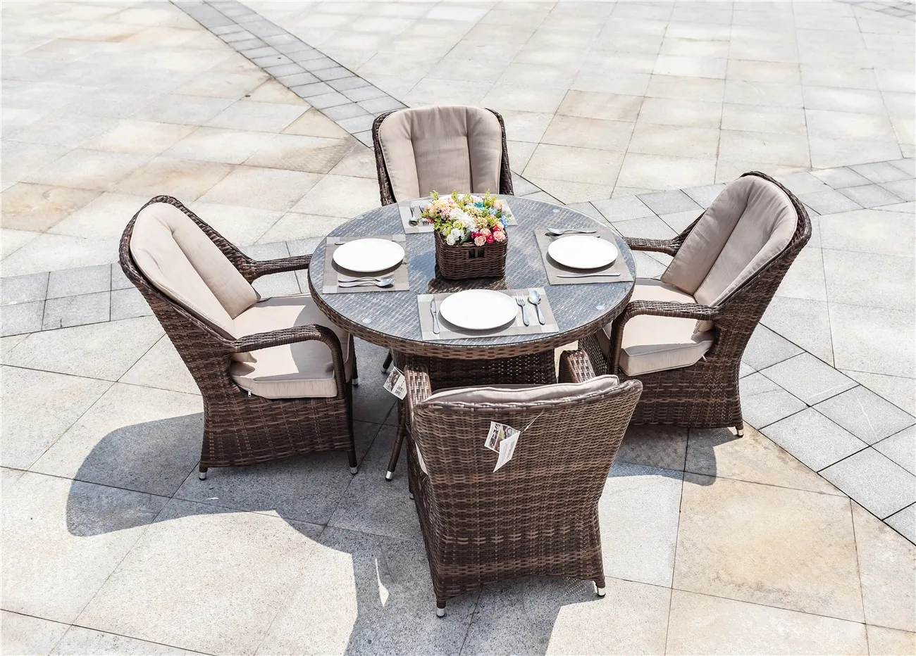 Top Quality Outdoor Garden Rattan Furniture Outside Table And Chair