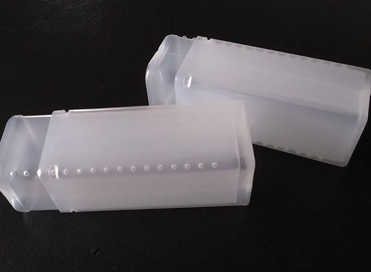 Yellow Telescopic Tube Plastic Box Square Packaging,Telescopic Plastic