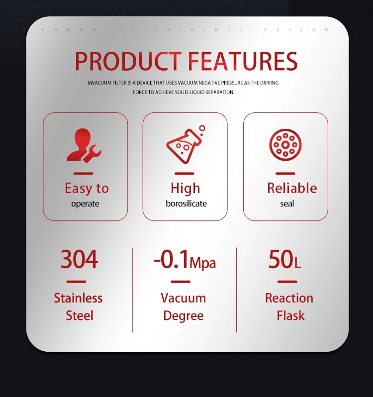 Vacuum Suction Filter Device Filtration Funnel Kit