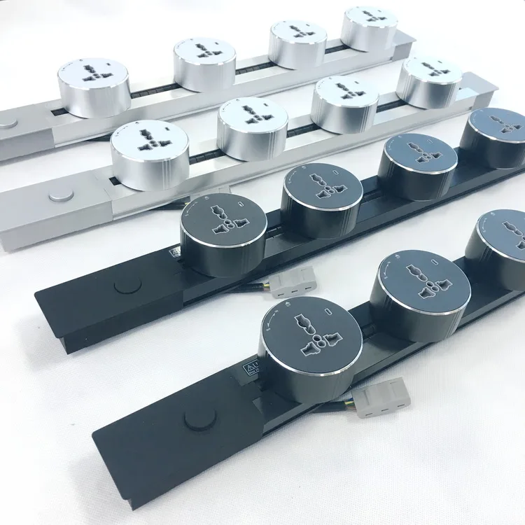 Smart Power Track Rail Socket with Universal Adapter