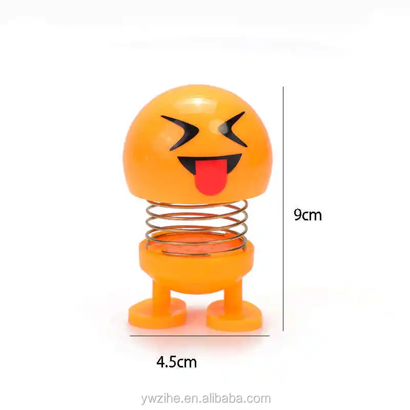 New Shaking Head Toy Car Accessories Doll Cute Cartoon Funny Expression