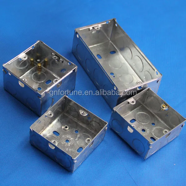 Bs4662 3x3 1 Gang Electrical Knockout Galvanised Gi Metal Switch Box Buy Electrical Metal