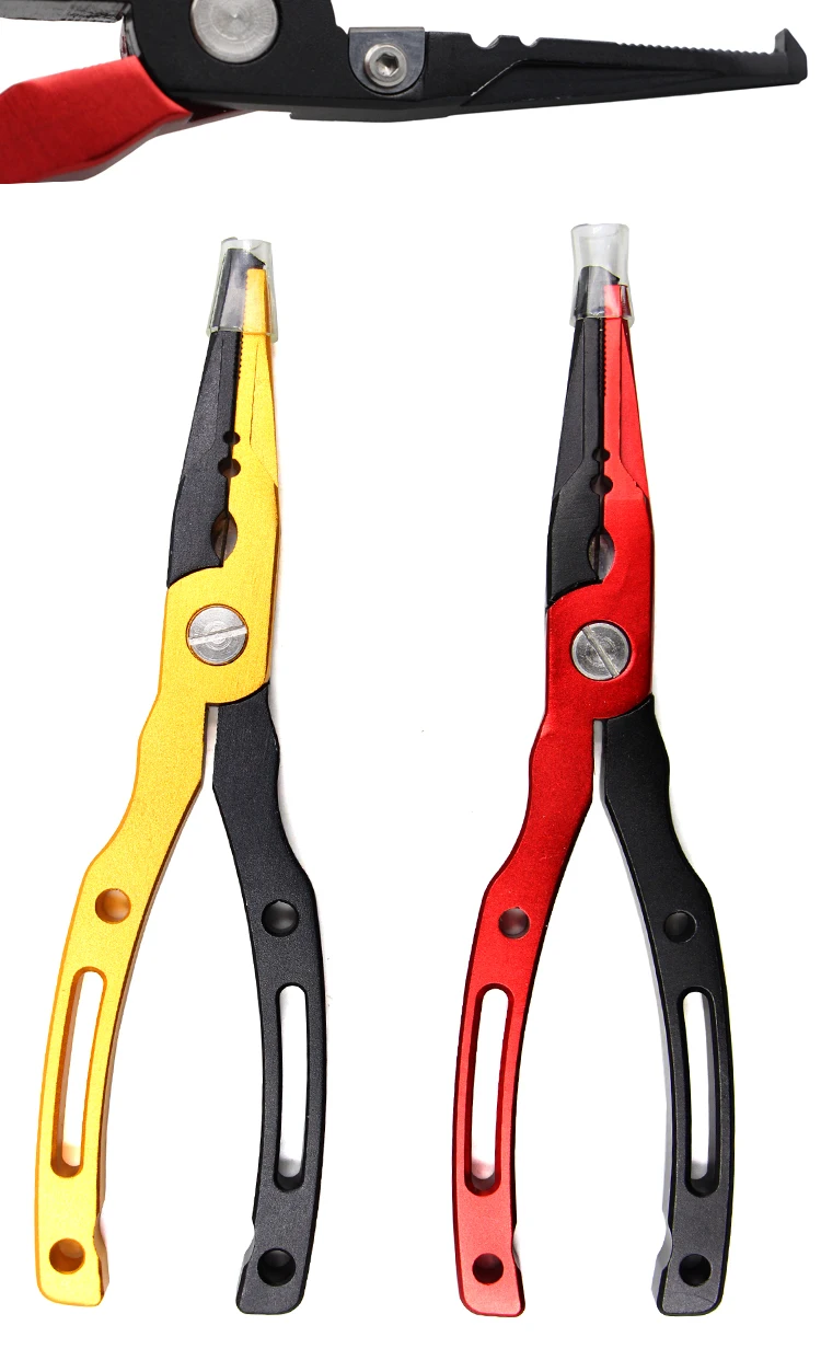 Aluminum Fishing Pliers Braid Cutters Split Ring Pliers Hook Remover