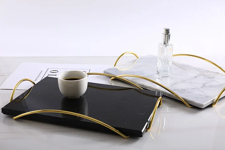 Marble Tray with Handles