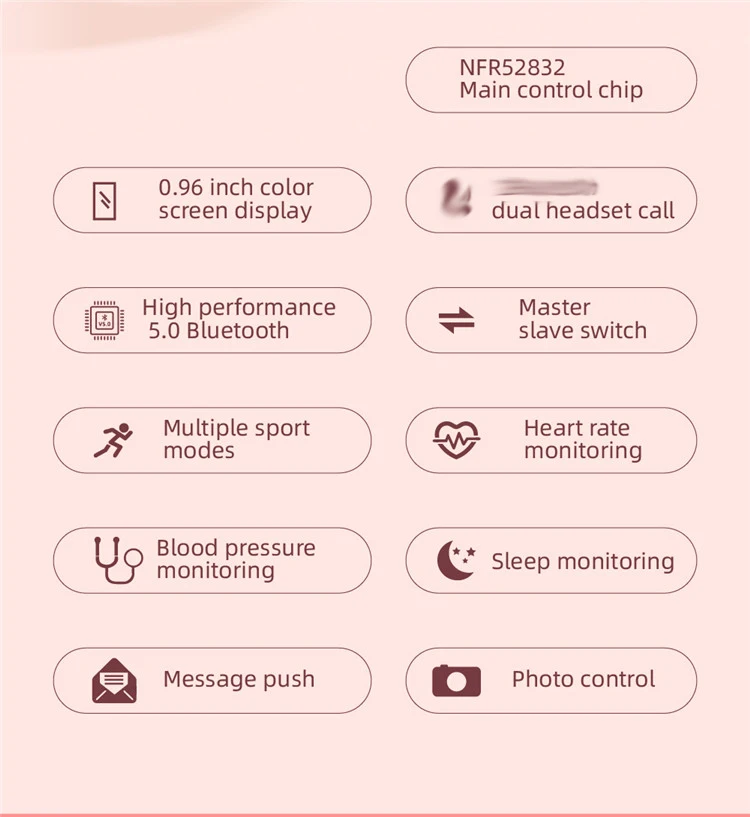 New products 2021 Heart Rate Fitness Tracker Blood Pressure Monitor Smartwatch 2 in 1 Earphone Men Women Smart watch N8