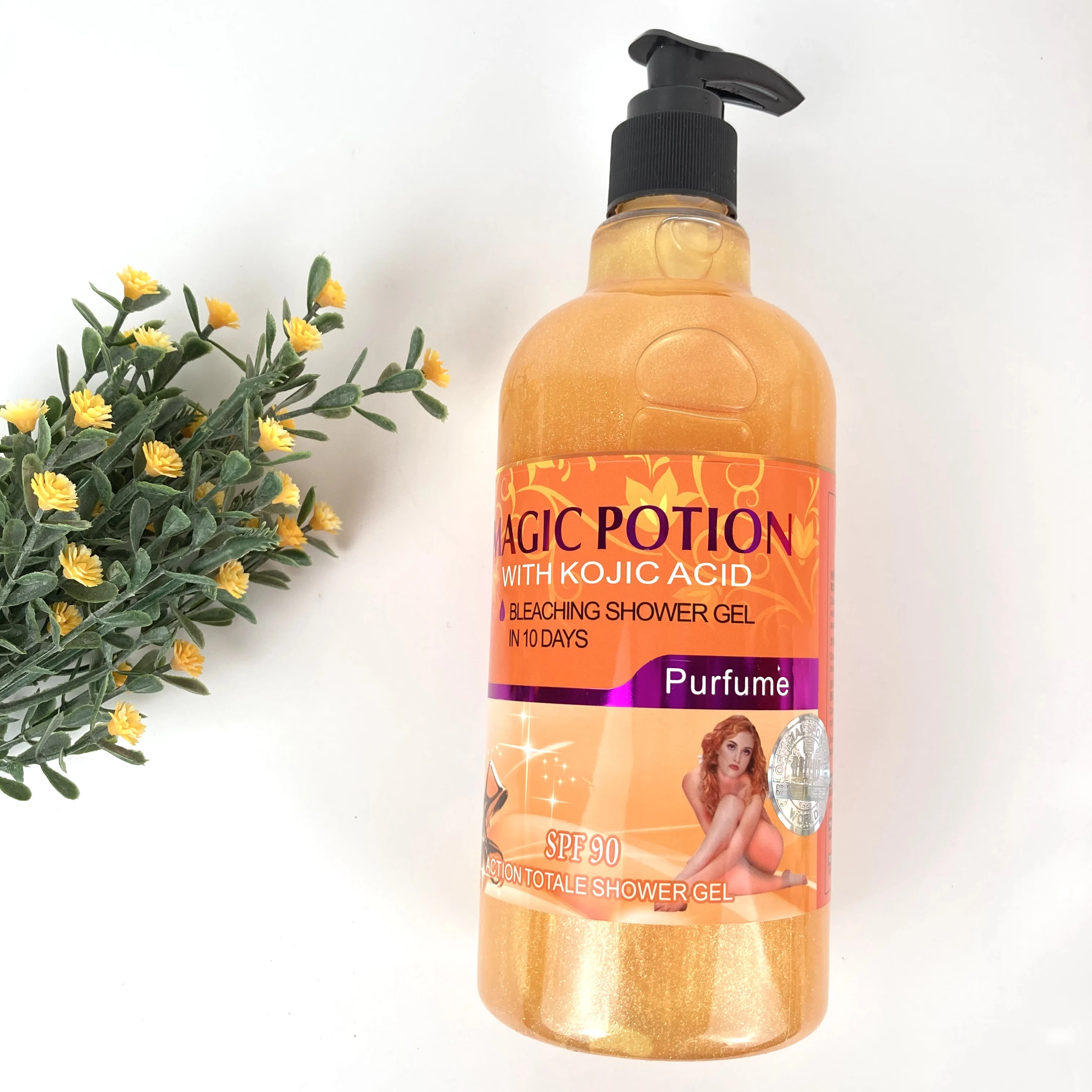 Whitening Smooth Magic Potion Bleaching Shower Gel With Kojic Acid In