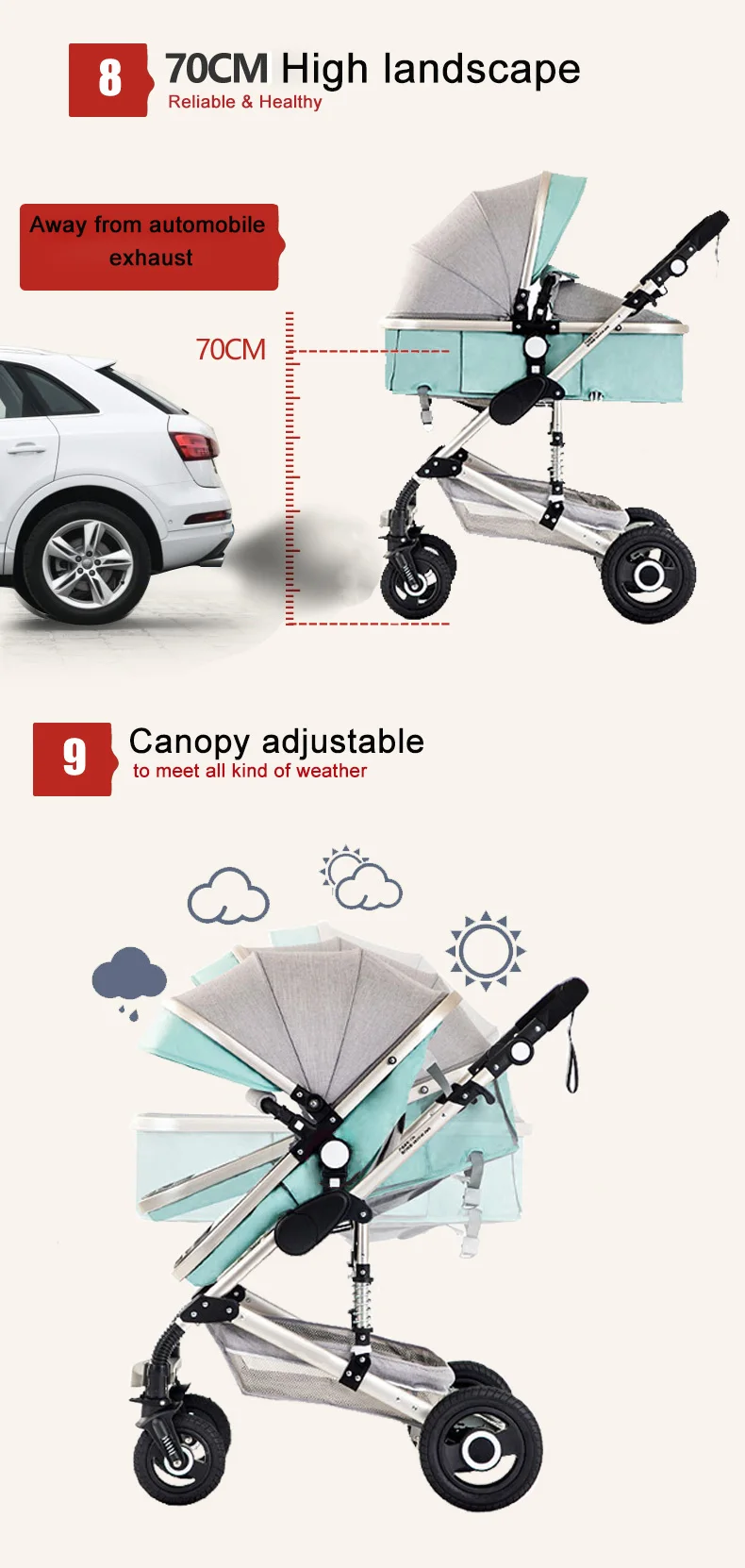 4baby stroller