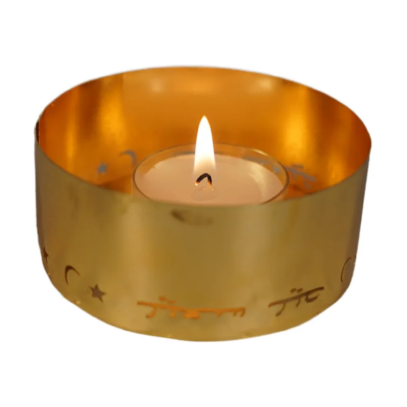 Metal Votive Candle Jar Muslim Eid Festival Middle East Style Luxury