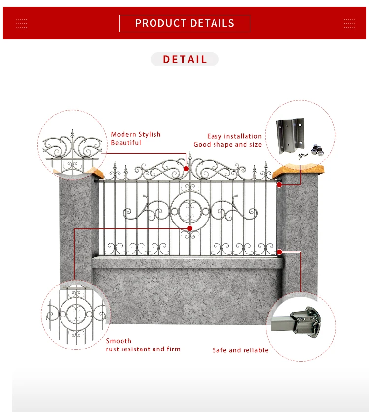 Dimensions Customize Construction Material Railing Boundary Wall
