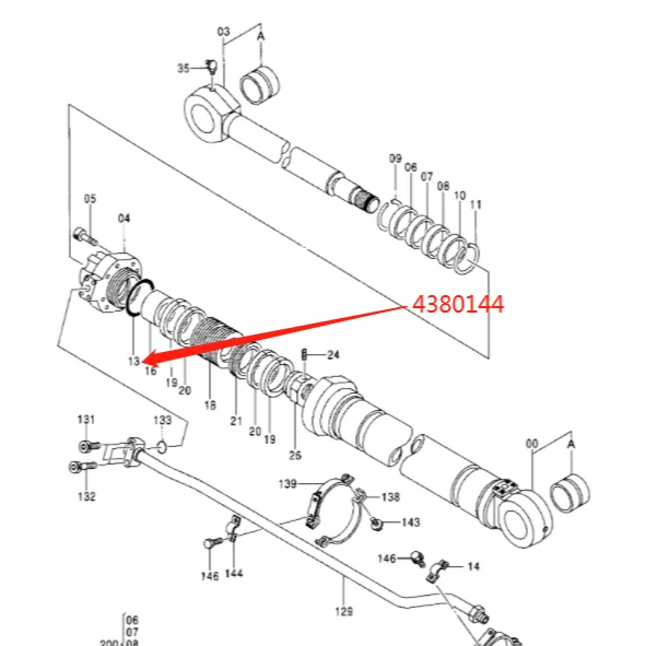 Original Excavator Cylinder Seal O-ring Kithydraulic Pump Rubber O
