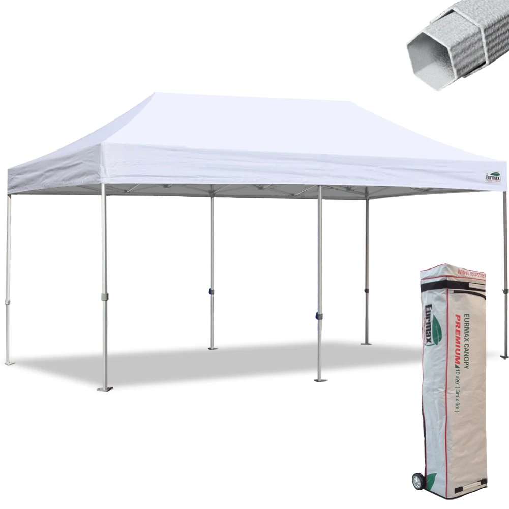 Eurmax 10x20 Premium Hexagon Heavy Duty Pop Up Canopy Instant Commercial Canopy Tent For Outdoor With Wheeled Bag Buy Canopy Tents Sale