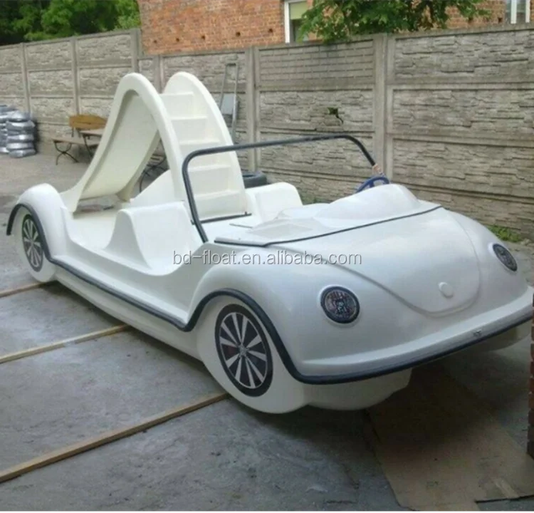 Car Shape Fiberglass Electric Pedal Boat Buy Fiberglass Pedal Boat