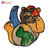 Chinese factory how to make a patch from picture finish an embroidered design patches with price