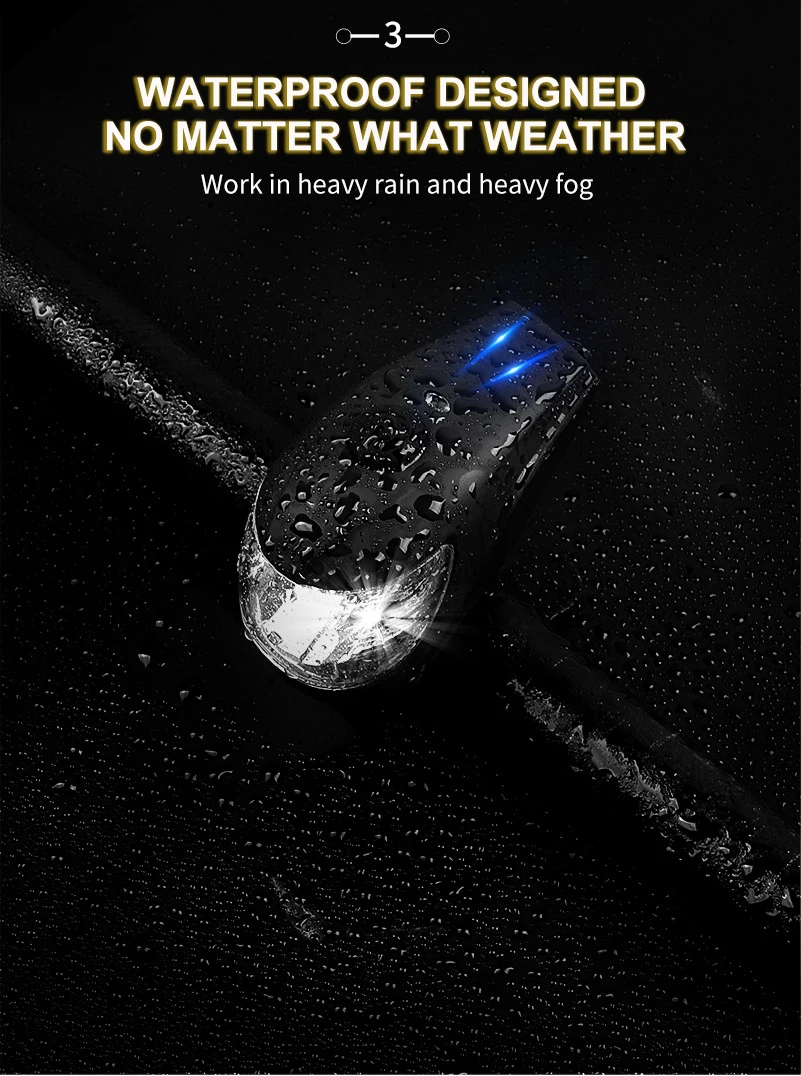 New 5 modes Waterproof Intelligent Induction USB Rechargeable bicycle accessories sensor light supplier