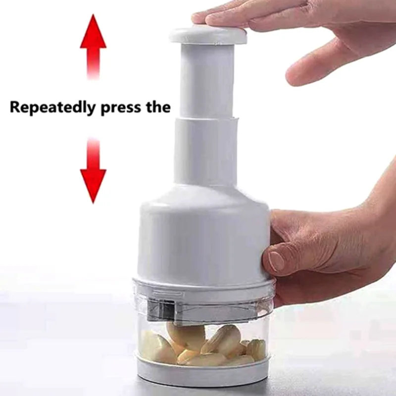 Manual Hand Onion Garlic Chopper Food Vegetable Pressing Dicer Mincer