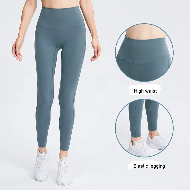

high waisted yoga pants 2020,2 Pieces, Lake blue/pink/green/sand stone/black/light blue