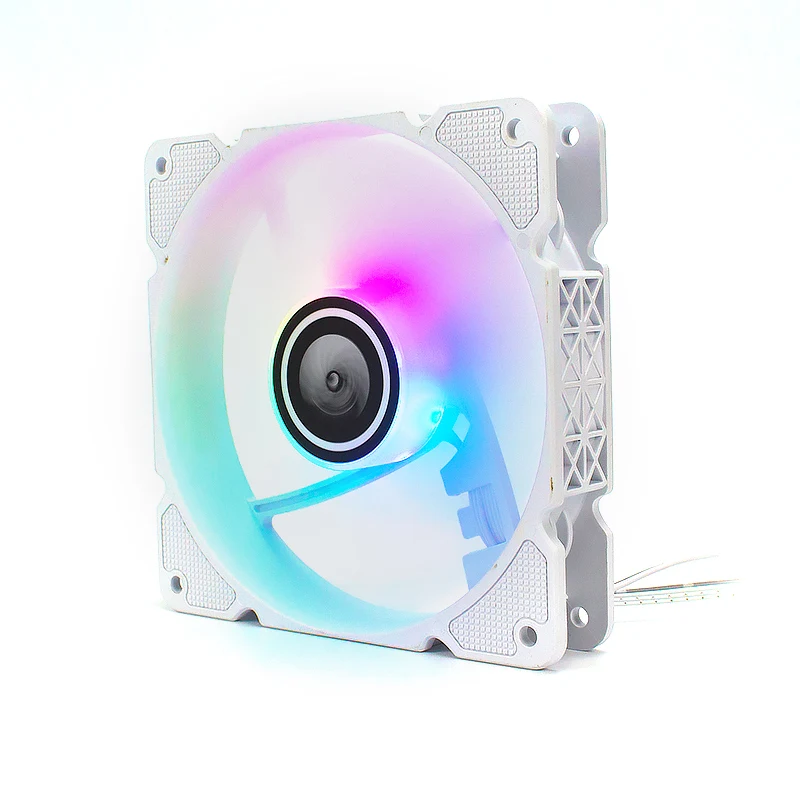 Spot 12cm White Pwm 4pin Case Fan Heatstick Fan Pc Computer Cpu Fans ...