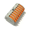 QWT equivalent 222-218 series 8 way plug electrical quick push in terminals , lever wire lighting connectors box