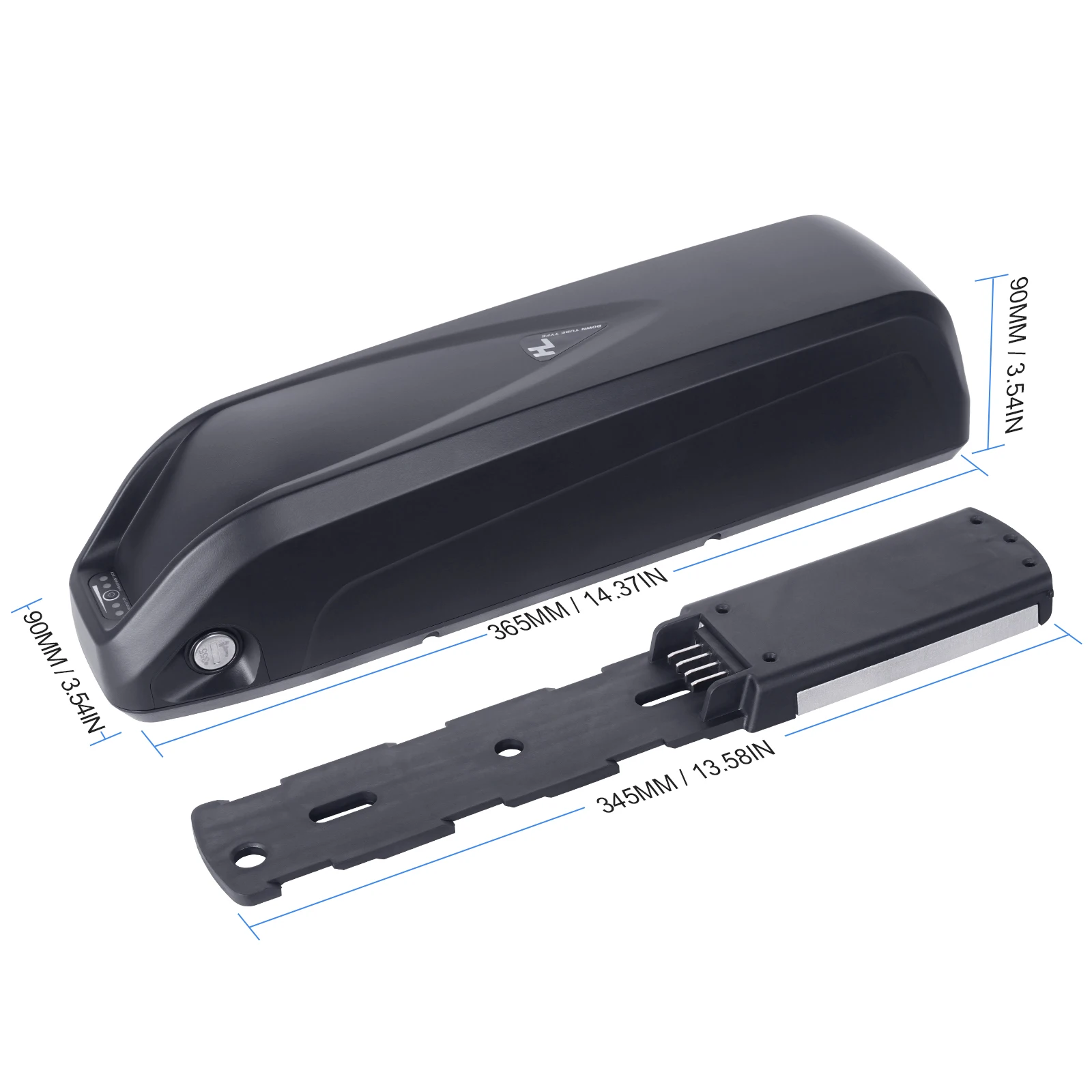 Upp Hailong Downtube Fat Bike Battery 24v 36v 48v 52v 60v 13ah 17.5ah