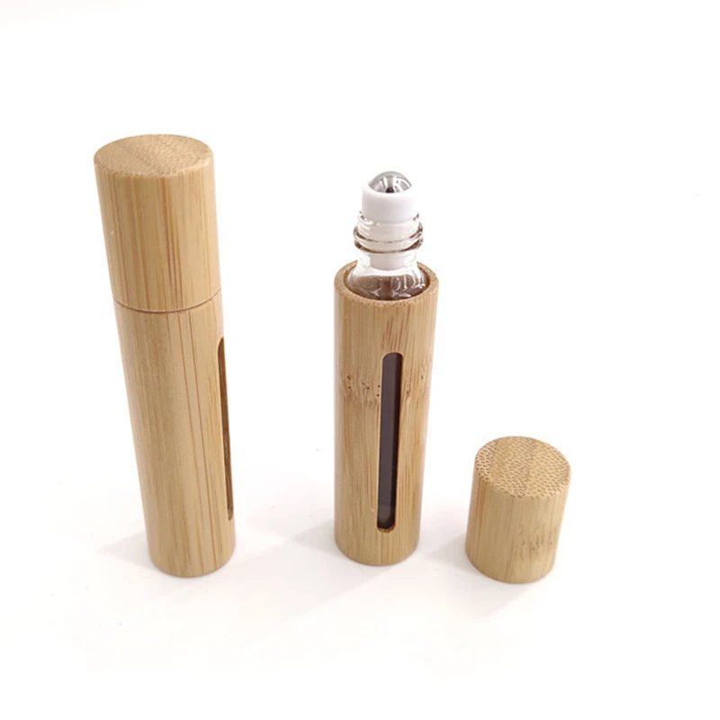 7ml Environmentally Friendly Round Recyclable Custom Logo Empty Bamboo