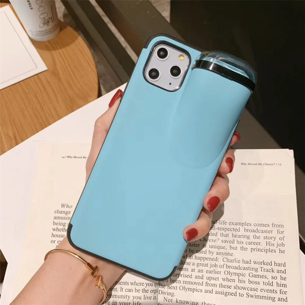 Details about   2 in 1 Case for iPhone 11 Pro Max & for AirPods-Silicone Cover Headset Caps . 