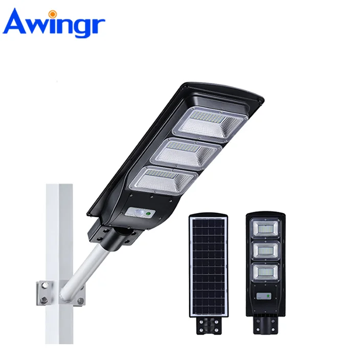 Awingr solar light 120w 90w 60w 30w lights outdoor solar motion sensor wifi Waterproof  IP65 all in one solar street light