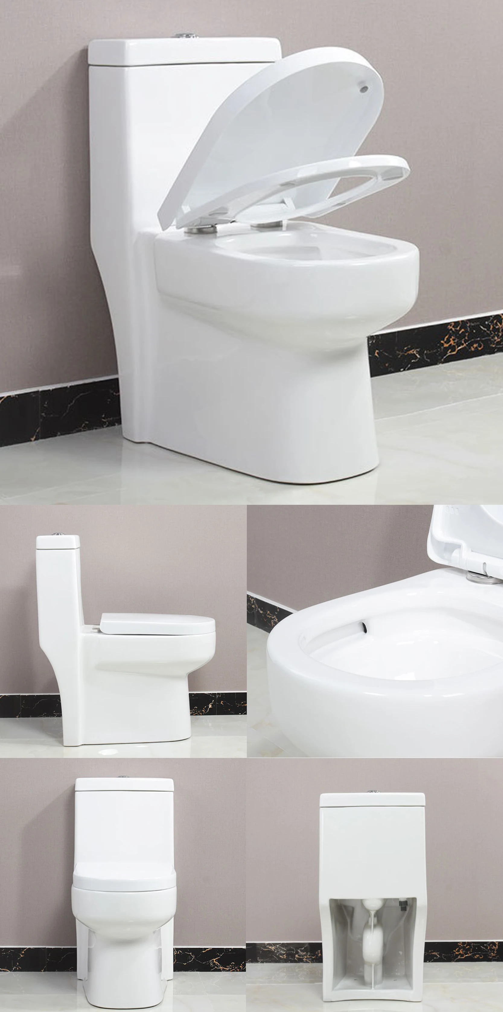Ceramic Sanitary Ware Cyclone One Piece Toilet Wc Piss Toilet 890