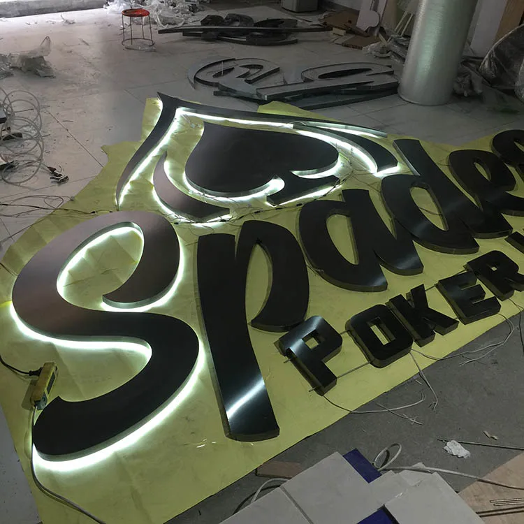Manufacturer Custom 3D Metal Letters Fabricated led Polished Stainless Steel Letter