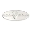 Oval Shape Engraved Logo Metal Clothing Logos Label, Custom Metal Label Clothing Hardware for Clothes
