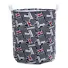 Flag Fabric Storage Basket Waterproof Folding laundry bin pop up laundry bag storage Bucket basket hamper