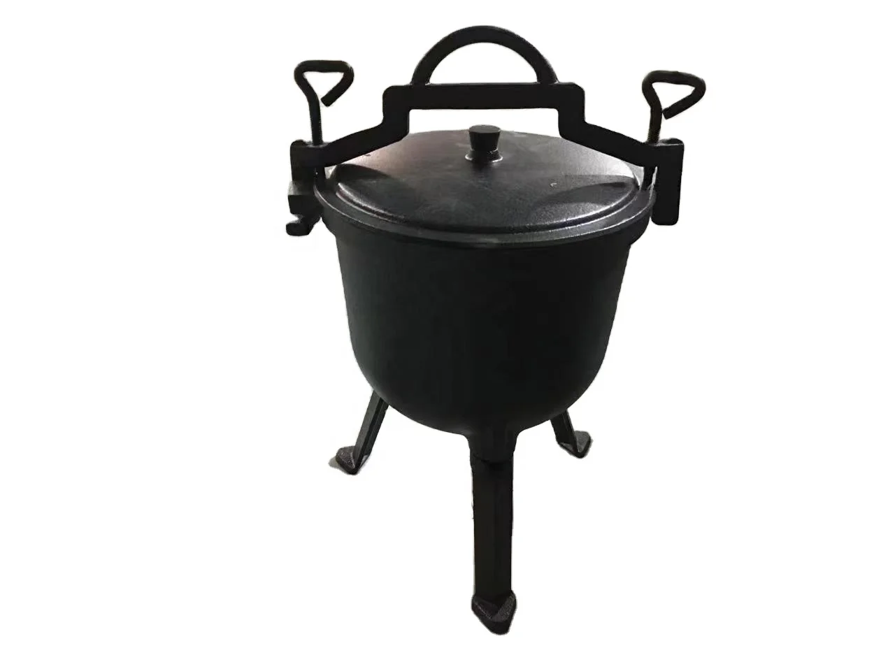 Wholesale Cookware Cast Iron Picnic Pot Poland Camping Pot With Three