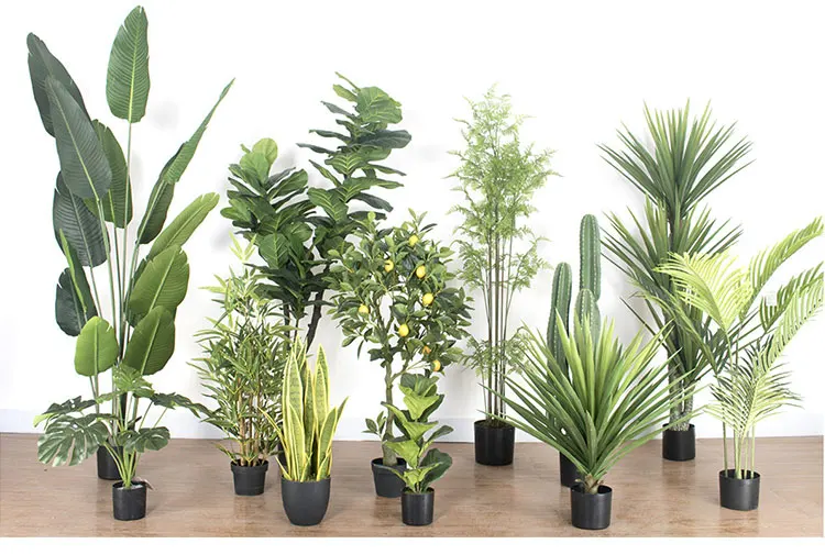 高品质人造盆栽 6ft 塑料榕 lyrata 植物小提琴叶图盆景树室内绿化