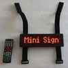 12V 8X48pixel P4.75mm red led car display with nylon strap band for mounting on the sun visor of the car