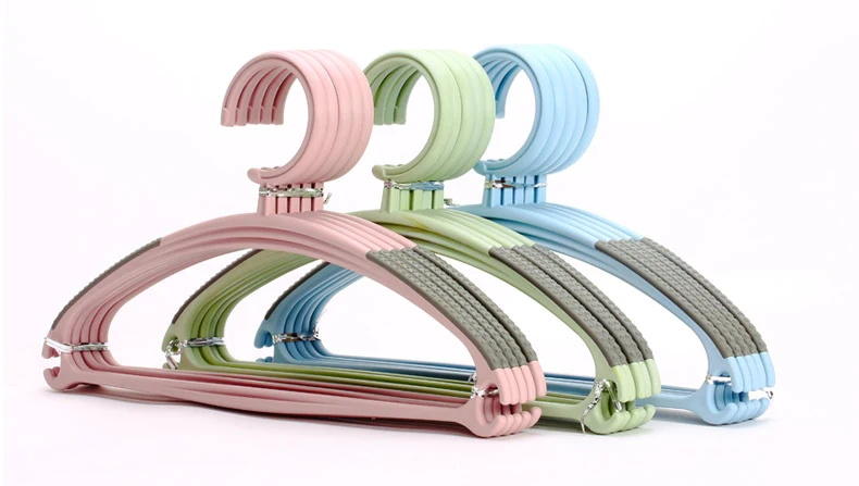 Non slip plastic baby cloth hangers, hanger for kids clothes printed logo