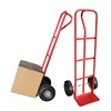 300kg Load Capacity heavy duty hand cart metal tube tools trolley cart with two wheels and 4 colors