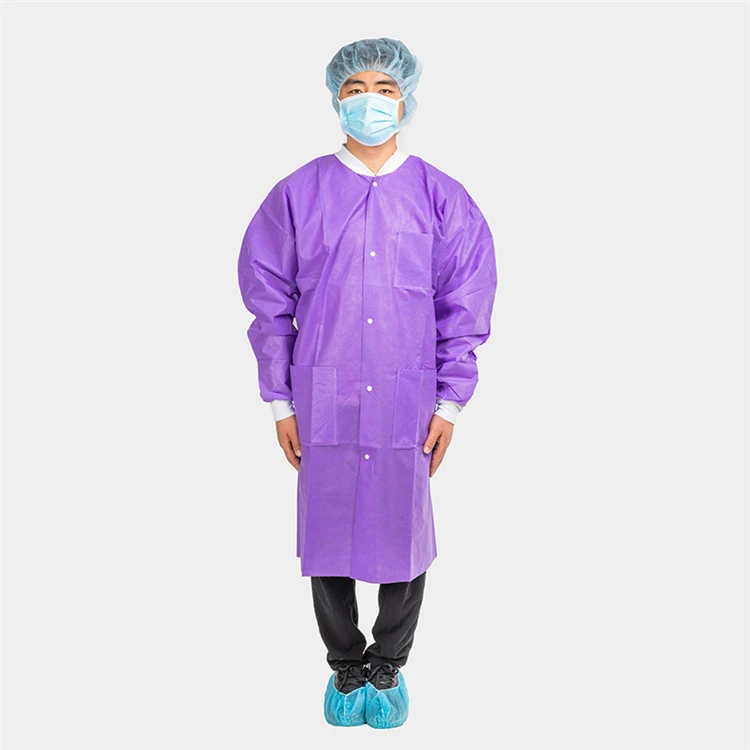 
Best price medical waterproof non-woven lab coat 