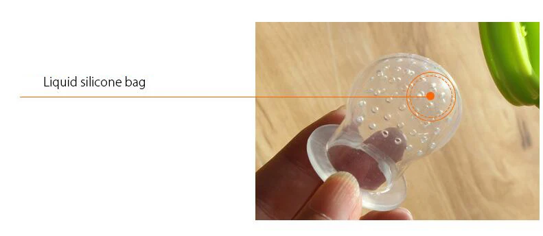 2019 Hot Seller Silicone Fresh Fruit Milk Nibbler Feeding Safe Kids Supplies Nipple Teat Pacifier Bottles