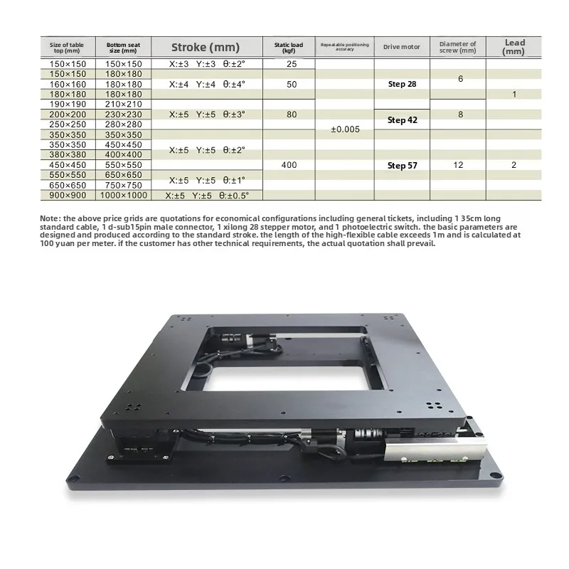 xxy vision alignment optical high precision correction laminating machine motor aluminum three axis platform for-12