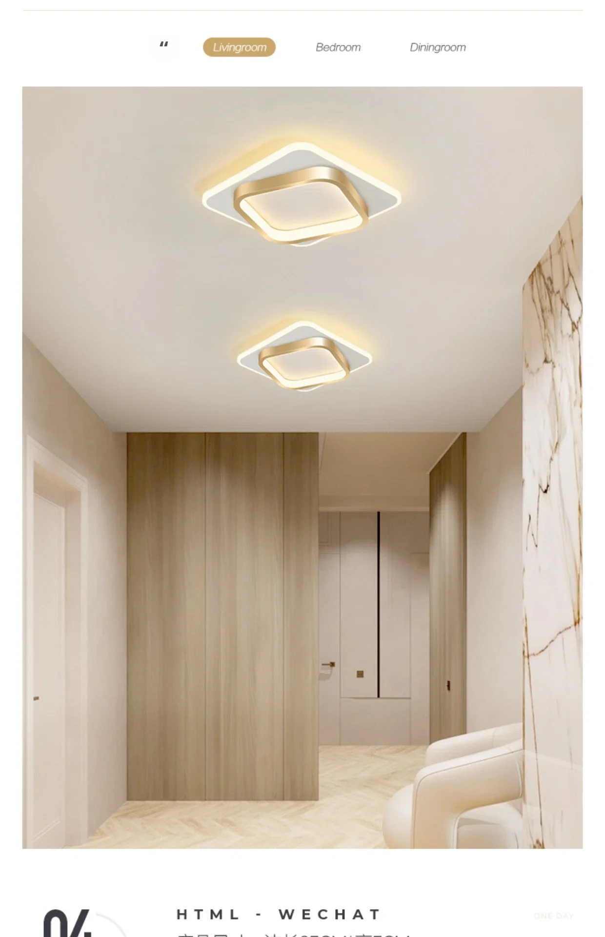 product minimalist corridor nordic entryway foyer cloakroom creative personality led warm white dimmable ceiling light-5
