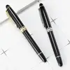 Business Gift High end Classic Black Metal Roller Ball Pen with Silm Gel Rolling Ball Refill Waterproof ink Fine Tip
